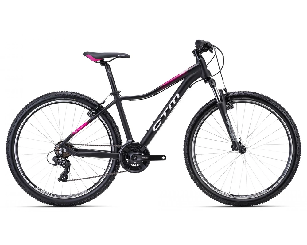 CTM Charisma 1.0 női matt fekete-pink 29" 2023 MTB kerékpár