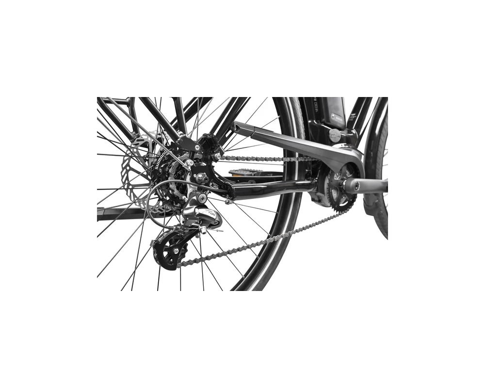 Gepida Reptila 800 Altus 7 elektromos városi kerékpár fekete