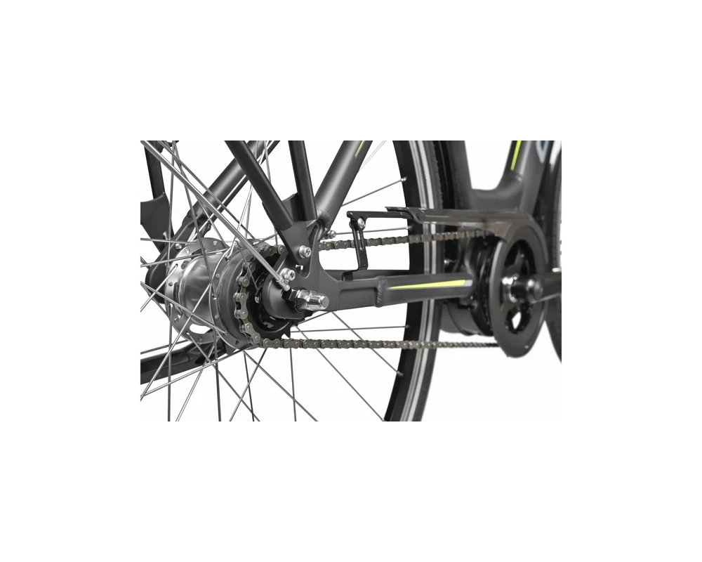 Gepida Crisia NX7 elektromos városi kerékpár fekete