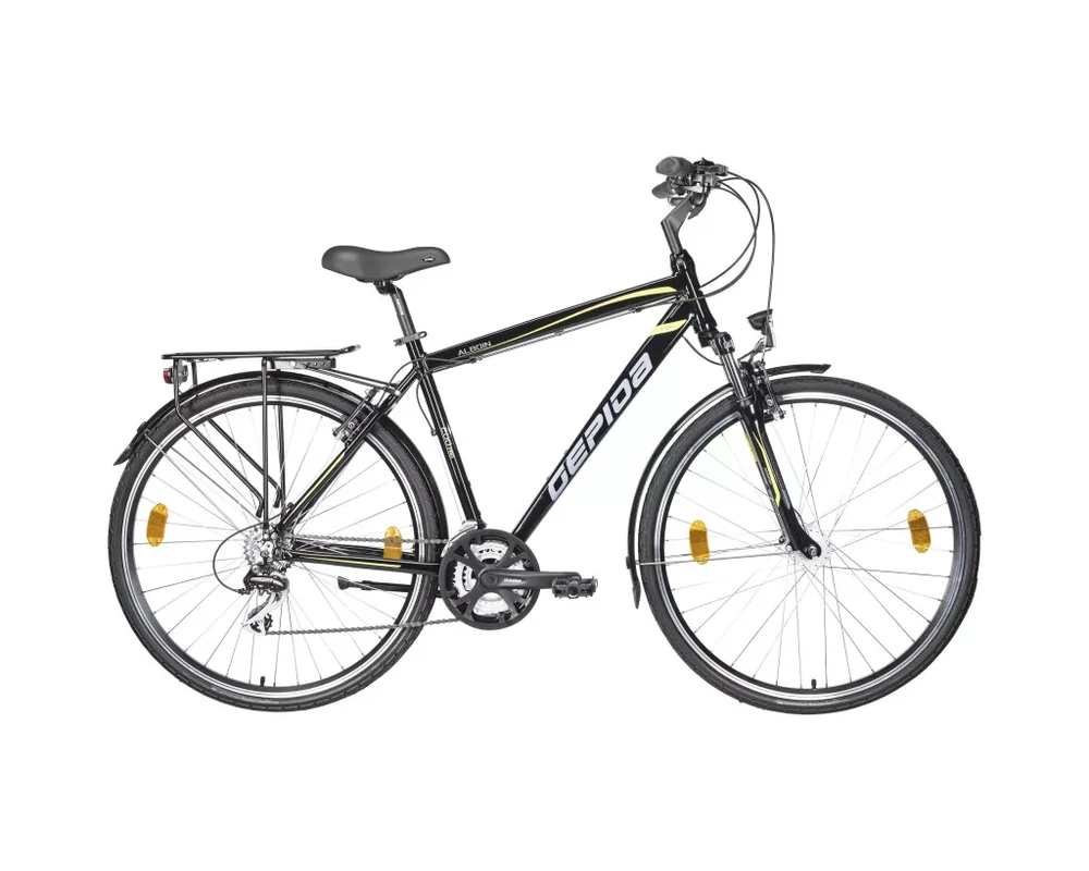 Gepida Alboin 200 Pro férfi fekete túratrekking kerékpár