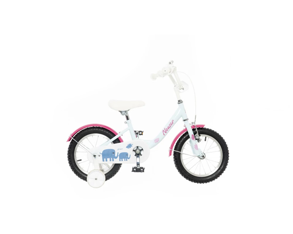 Neuzer BMX 16" lány világoskék-pink elefántos gyermek kerékpár