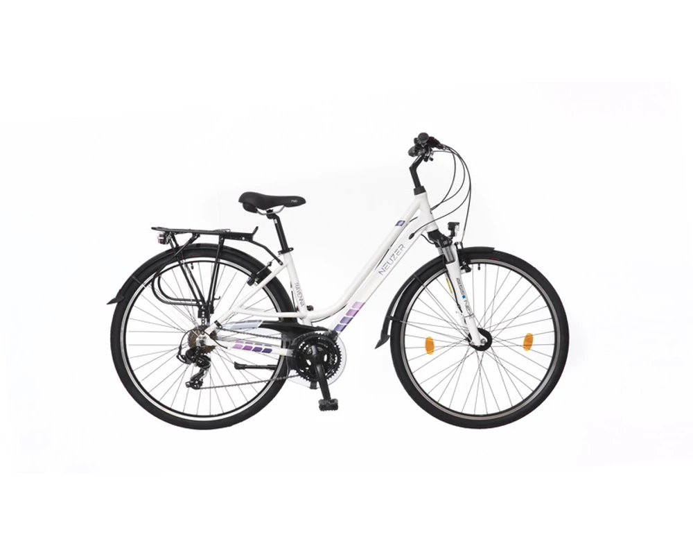 Neuzer Ravenna 100 női matt fehér-lila túratrekking kerékpár