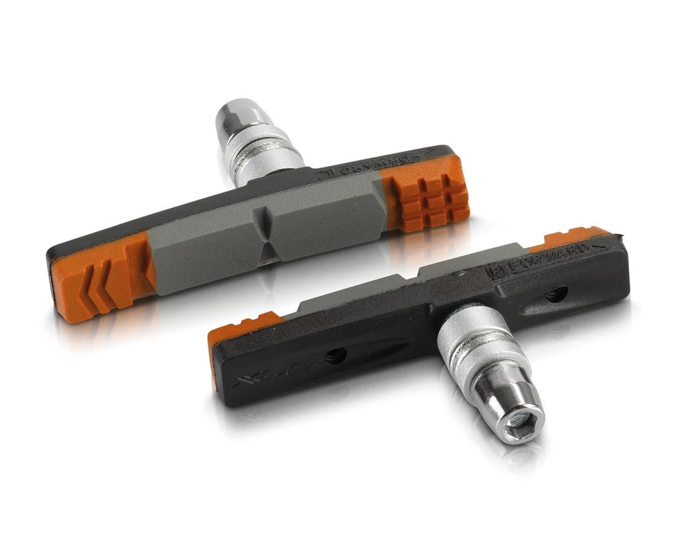 Fékbetét V-fékhez XLC szürke-narancs BS-V09 4 db-os
