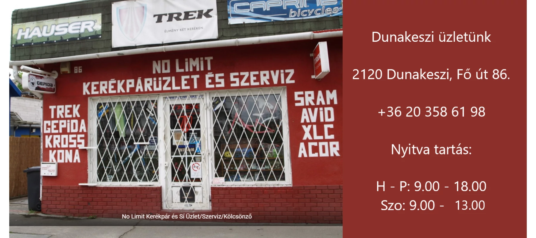 Dunakeszi üzlet
