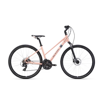 CTM Maxima 1.0 női matt világosrózsaszín 2026 cross trekking kerékpár 16&amp;quot; vázméret