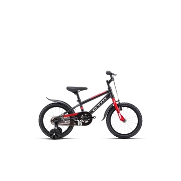 CTM Tommy 16&amp;quot; 2025 fekete-piros gyermek kerékpár