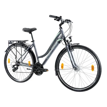 Gepida Alboin 200 női matt grafit túratrekking kerékpár 44cm vázméret