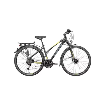 Gepida Alboin 500 női matt fekete túratrekking kerékpár