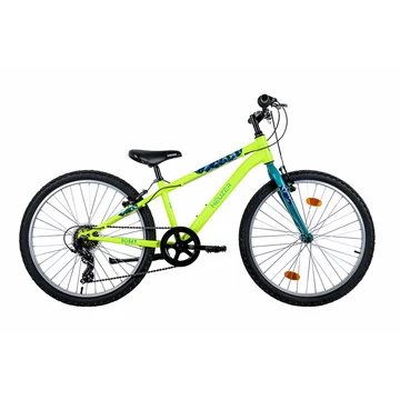 Neuzer Bobby 24&amp;quot; 7 sebességes fiú sárga türkiz gyermek kerékpár